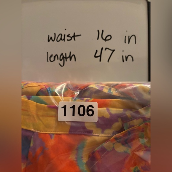 Show Me Your Mumu Wrap Maxi Skirt Boho M Orange Purple $148 1106 - Picture 7 of 7